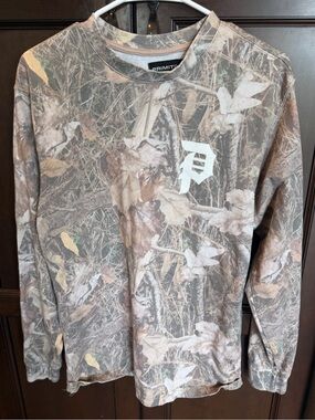 Primitive Men’s Camo Long Sleeve Shirt - Brown/Green/Gray M
